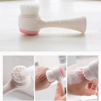 Dual-Action Silicone Cleansing Brush — Exfoliate & Deep Cleanse