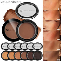 6-Color Matte Bronzer Contour Palette — 3D Face Shaping & Nose Shadow