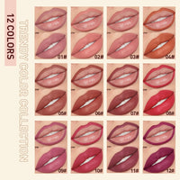 Matte Nude Lipstick & Lip Liner Set — 12 Shades, Waterproof