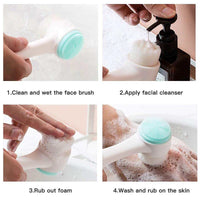 Dual-Action Silicone Cleansing Brush — Exfoliate & Deep Cleanse