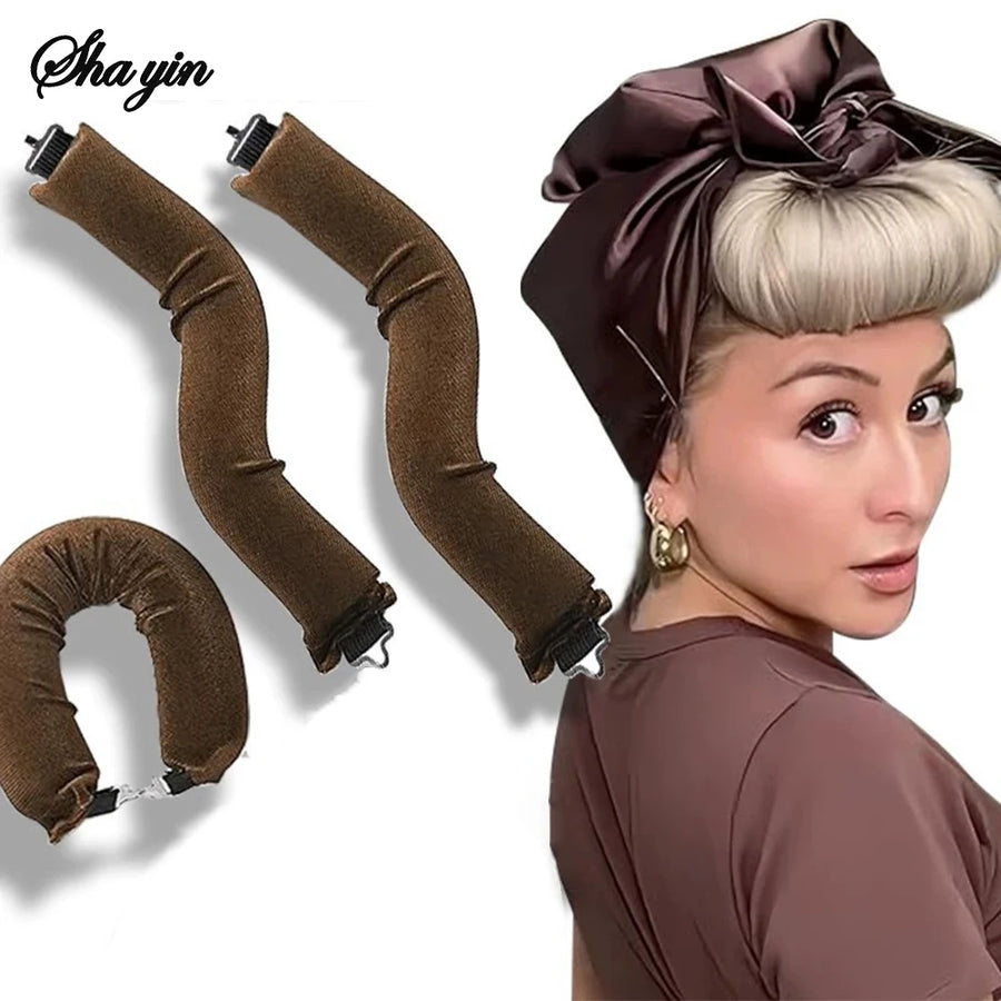 Heatless Flexi Rod Hair Curlers — No-Heat Curling Set of 3