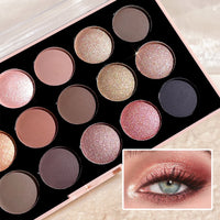 18-Color Eyeshadow Palette — Shimmer, Matte & Glitter