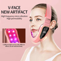 LED Photon Facial Lifting Massager — V-Face Slimming & Light Therapy