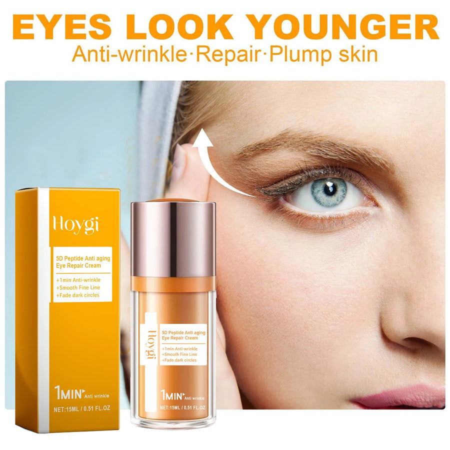 5D Peptide Anti Wrinkle Eye Care Cream Remove Dark Circles Under the Eyes Anti Eye Bag Reduce Fine Line Firming Lifting Eye