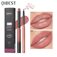 Matte Nude Lipstick & Lip Liner Set — 12 Shades, Waterproof