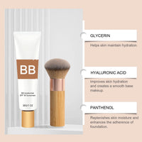 SPF 30 BB Cream — Tinted Moisturizer with Hyaluronic Acid & Eco Brush