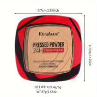 Matte Pressed Powder Foundation — 24H Full Coverage