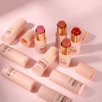 3-in-1 Matte Blush Stick — Waterproof for Lips, Eyes & Cheeks