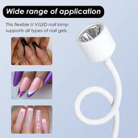 Mini UV LED Nail Lamp — Foldable Gel Polish Curing Light