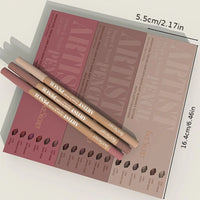 Velvet Matte Lip Liner Set — 6 Shades, Long-Lasting & Non-Drying