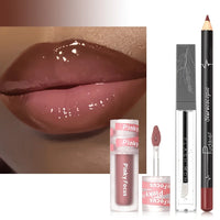 3-Piece Glossy Lip Set — Lip Gloss, Lip Oil & Lip Liner