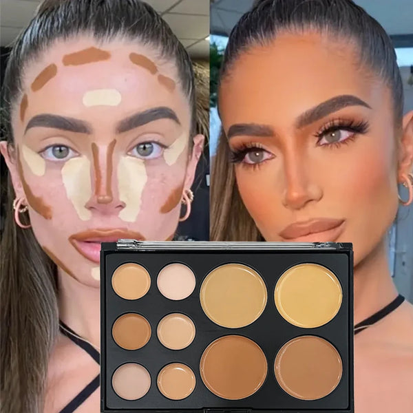 10-Color Full Coverage Concealer Palette
