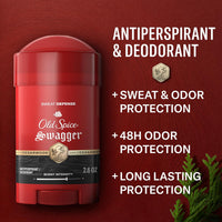 Sweat Defense Antiperspirant & Deodorant for Men, 24/7 Ultimate Sweat Protection, Long Lasting Scent, Soft Solid, Swagger with Cedarwood Scent, 2.6 Oz